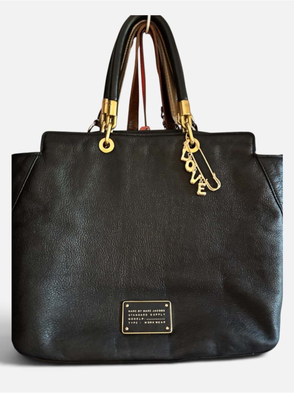 Marc by Marc Jacobs Standard Supply Black Leather Workwear Tote Bag